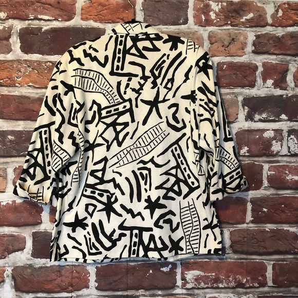 *SOLD* Vintage Funky 80s Patterned Blazer Jacket - Picture 7 of 8